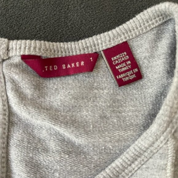 Ted Baker Mid sleeve Ruffle front top - Picture 3 of 8